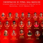 Convocatoria de la Concetración de Pre-Selección Española de Fútbol Sala Masculino
